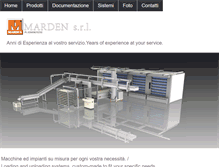 Tablet Screenshot of marden-srl.com